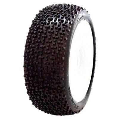 1/8 KILLER COMPETITION OFF ROAD gumy nalepené gumy, HYPER SOFT směs, bílé disky, 2ks.