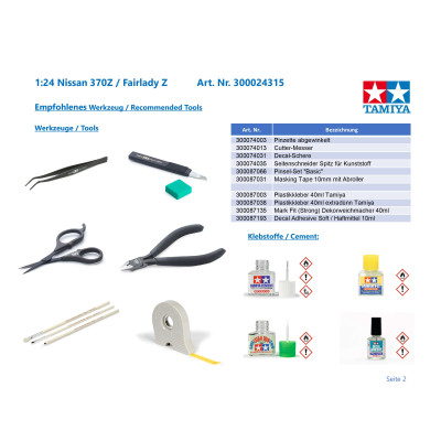 Tamiya Nissan 370 Fairlady Z 1:24