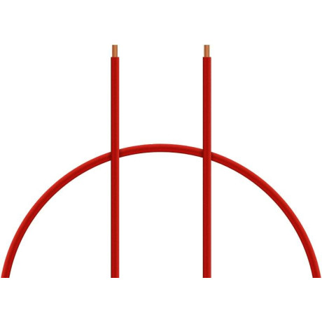 Kabel silikon 6.0mm2 1m (červený)
