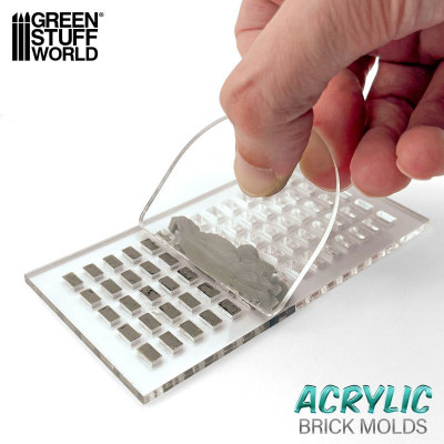 Acrylic molds - Regular Bricks 1:35 / Akrylové formy - Bežné tehly