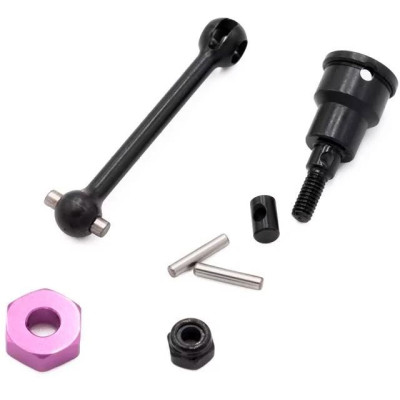 Kovové přední/zadní CVD poloosy (2ks) Funtek GT16E