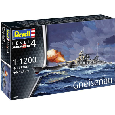 Plastic ModelKit loď 05181 - Gneisenau (1:1200)