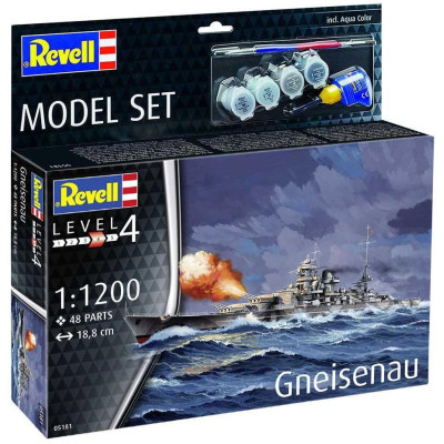 ModelSet loď 65181 - Battleship Gneisenau (1:1200)