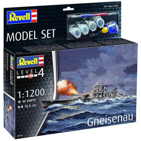 ModelSet loď 65181 - Battleship Gneisenau (1:1200)