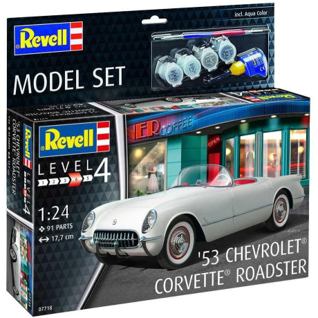 ModelSet auto 67718 - '53 Chevrolet® Corvette® Roadster (1:24)