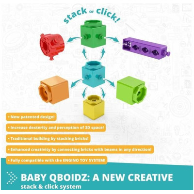 Engino Baby Qboidz Moje první kroky - střední set