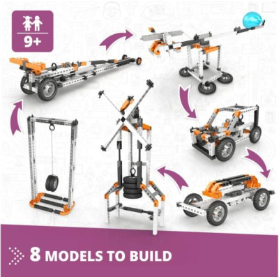 Engino Stem Newtonovy zákony setrvačnost, hybnost, kinetická a potenciální energie