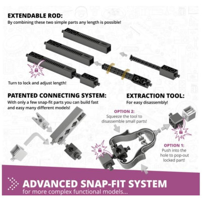 Engino Stem Newtonovy zákony setrvačnost, hybnost, kinetická a potenciální energie