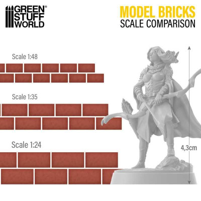Model Bricks - Grey x2000 / Modelové tehly - sivé x2000