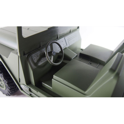 Amewi Americké vojenské terénne vozidlo 1:14 4WD RTR, vojenská zelená