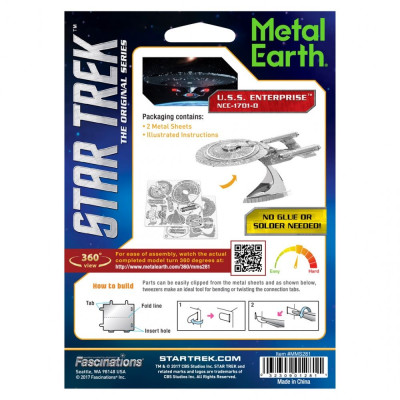 Metal Earth Luxusní ocelová stavebnice Star Trek NCC-1701D USS Enterprise