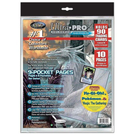 UltraPRO: stránkové obaly na 9 karet - 10ks/balení