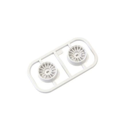 Kyosho Wheels Set White Mini-Z AWD - Narrow 2.5 Offset (2)