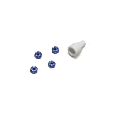 Kyosho Nyloc Alu Wheel Nut Kyosho Mini-Z (4) Blue