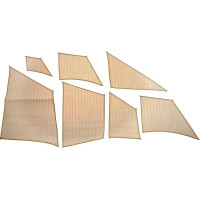 Előre varrott vitorlák készlete hajóépítéshez - MAMOLI Le Coureur 1776 1:54.