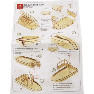 Türkmodel záchranný člun 1:50 kit