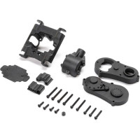 Pótalkatrész RC modellautóhoz Losi Mini LMT: központi sebességváltó ház, fedelek.