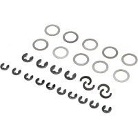 Pótalkatrész RC modellautóhoz Losi Mini LMT: E-clips, betétek.