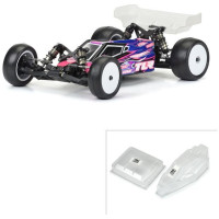 A Pro-Line Sector Light Weight karosszéria RC versenyautó modellekhez készült 1:10 - TLR 22 5.0. Alacsonyan elhelyezett kialakítással rendelkezik, hátrahajtott szélvédővel és hosszú középső uszonyával az ideális stabilitás és oldalirányú beállás érdekében.