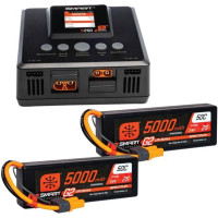 A Spektrum™ Smart Powerstage™ csomag egy egydobozos megoldás 1:8 és 1:10 RC autókhoz, 2S LiPo akkumulátorokkal. A csomag tartalmaz egy Spektrum Smart S250 töltőt SMART technológiával, IC3/IC5 csatlakozókkal ellátott kimenettel és 2db Spektrum Smart G2 LiPol 7,4V 5000mAh akkumulátorral.