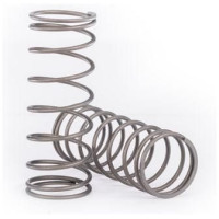 Traxxas lengéscsillapító rugó GT-Maxx 1.036 (2db). A különböző merevségű rugók lehetővé teszik a felfüggesztés beállításainak megváltoztatását. Minél magasabb a rugószám, annál merevebb a rugó.