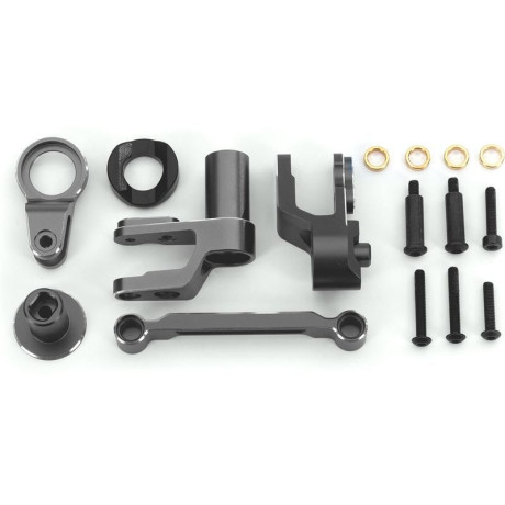 Traxxas mechanika řízení hliníková šedá