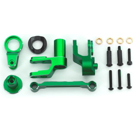 Traxxas mechanika řízení hliníková zelená