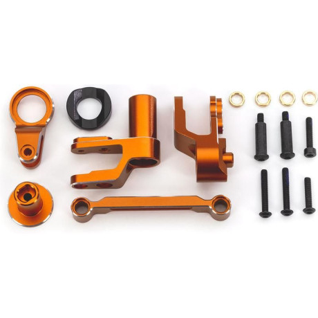 Traxxas mechanika řízení hliníková oranžová
