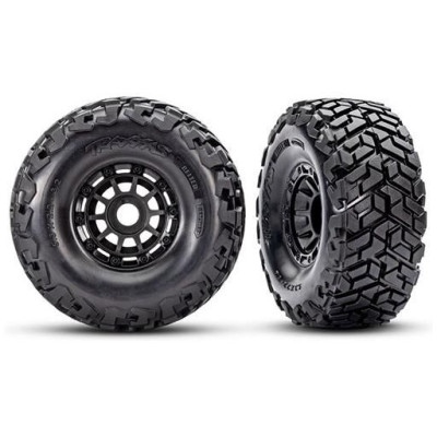 Traxxas kolo 2.2/3.2", disk černý, pneu Maxx Slash belted (2)