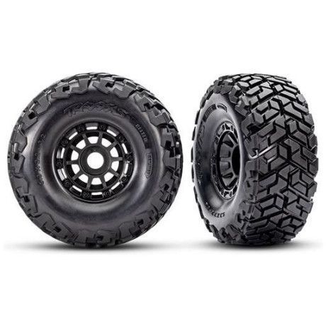 Traxxas kolo 2.2/3.2", disk černý, pneu Maxx Slash belted (2)
