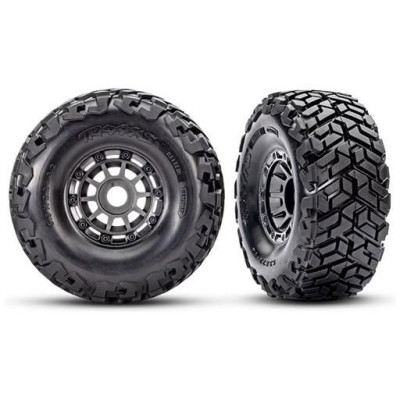 Traxxas kolo 2.2/3.2", disk šedý, pneu Maxx Slash belted (pár)