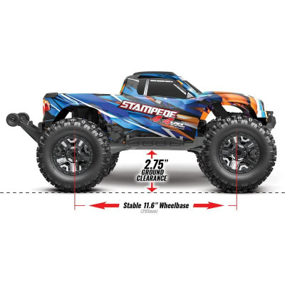 Traxxas Stampede 1:10 4x4 VXL RTR červený