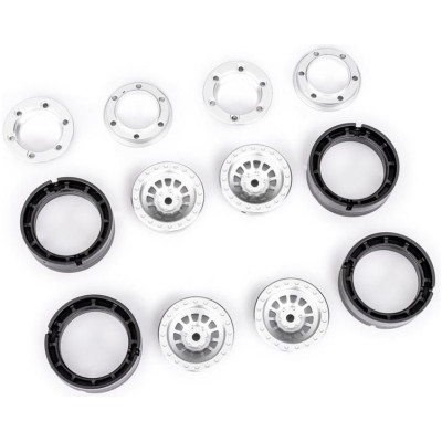 Traxxas disk 1.0” hliníkový stříbrný (4)