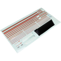 Pótalkatrész RC modell repülőgéphez E-flite Cherokee 1.3m SAFE kék: matricák.