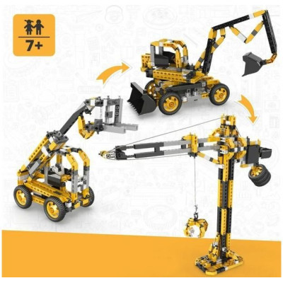 Engino Creative Builder vysokozdvižný nakladač 3v1 + motor