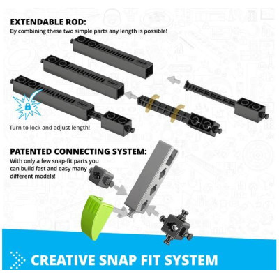 Engino Inventor Mechanics čtyřkolka 10 modelů