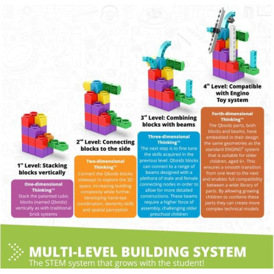 Engino Qboidz aligátor 5 modelů