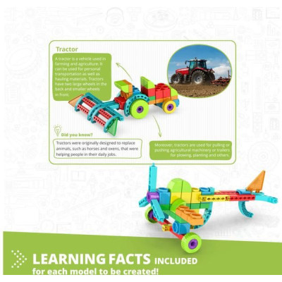 Engino Qboidz traktor 10 modelů