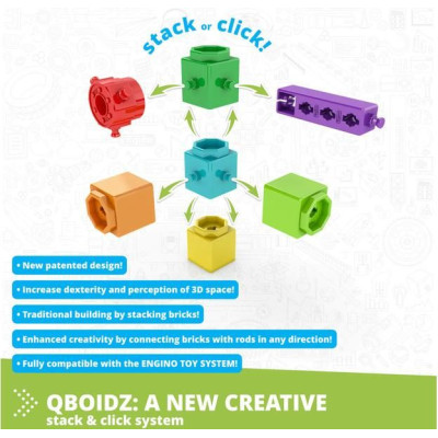 Engino Qboidz traktor 10 modelů