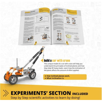 Engino Stem Mechanics kola, nápravy a nakloněné roviny
