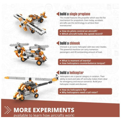 Engino Stem Jak fungují letadla, technika letadel