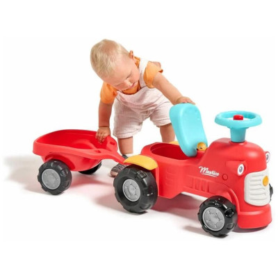 FALK - Dětské odrážedlo Maurice červené s vlečkou