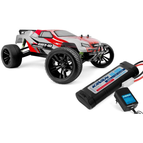 KAVAN GRT-10 Lightning 2,4 GHz 4WD Truggy 1:10 - Červený - RTR