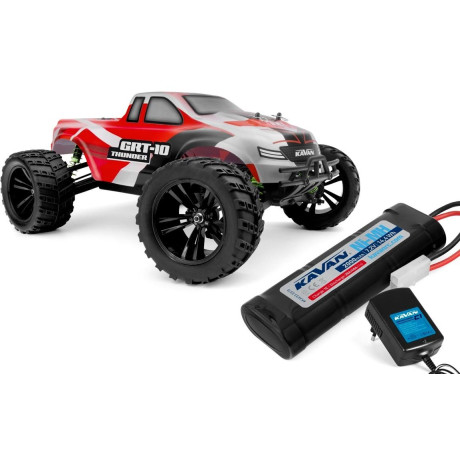 KAVAN GRT-10 Thunder 2,4 GHz 4WD Monster Truck 1:10 - Červený - RTR