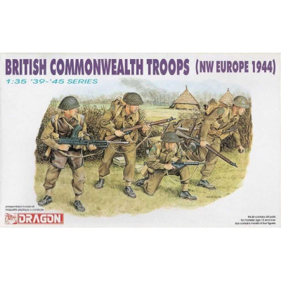 Model Kit figurky 6055 - BRITISH COMMONWEALTH TROOPS (NW EUROPE 1944) (1:35)