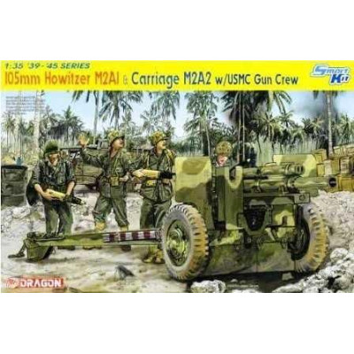 Model Kit military 6531 - 105mm HOWITZER M2A1 & CARRIAGE M2A2 (1:35)