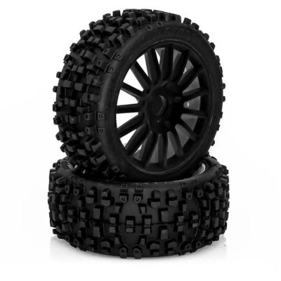 MAXI CROSS nalepené gumy, černé disky, 2ks.