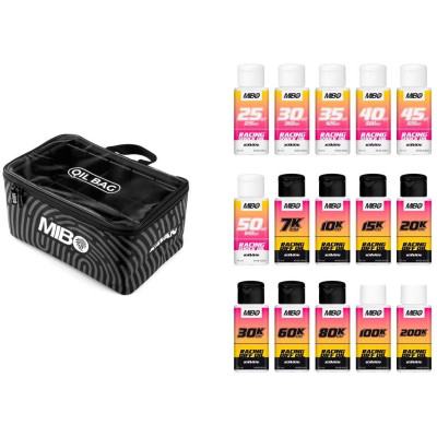 MIBO Racing Sada olejů pro 1/10 Offroad tlumiče/diferenciál vč. tašky