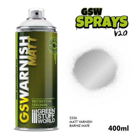 SPRAY Clear Matt Varnish 400ml / SPRAY Číry matný lak 400ml