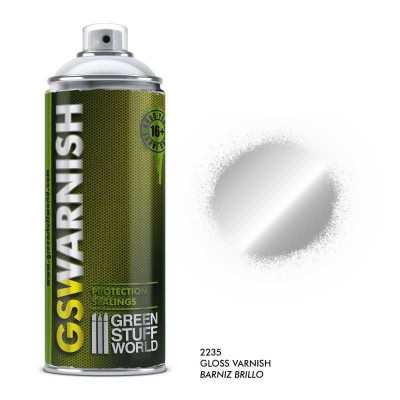 SPRAY GLOSS Varnish 400ml / SPRAY Číry lesklý lak 400ml